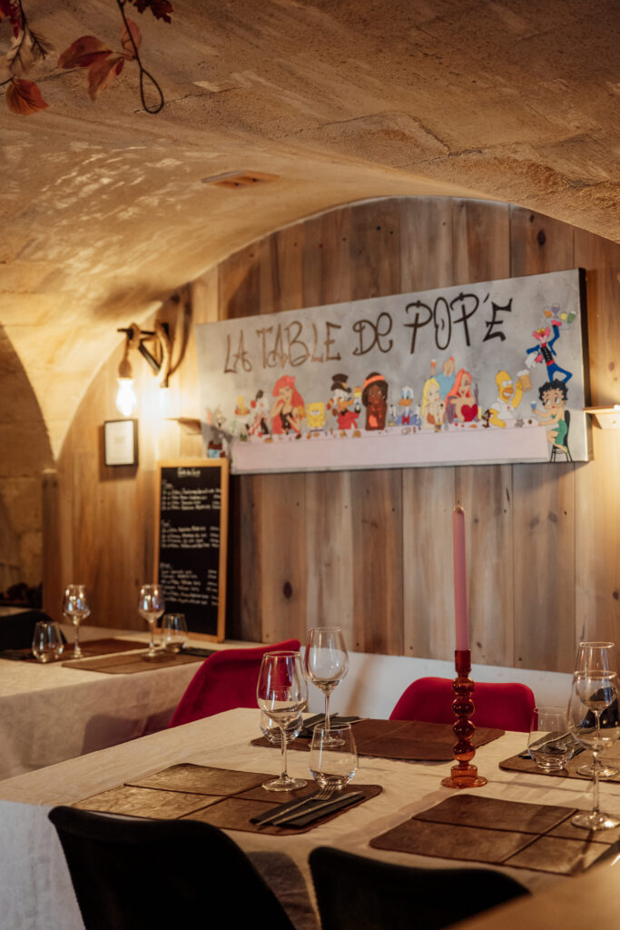 L'intérieur de La Table de Pop'e