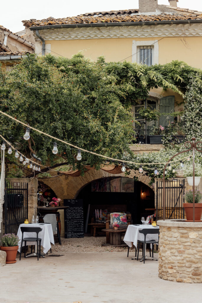 La terrasse de La Table de Pop'e