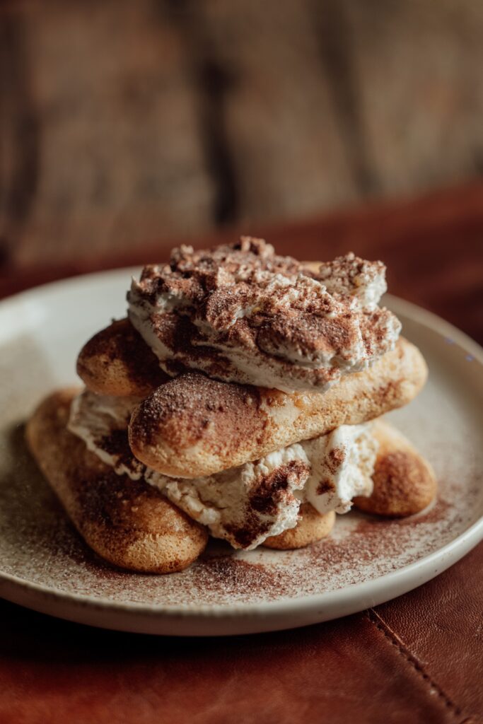 Le tiramisu fait directement à table
