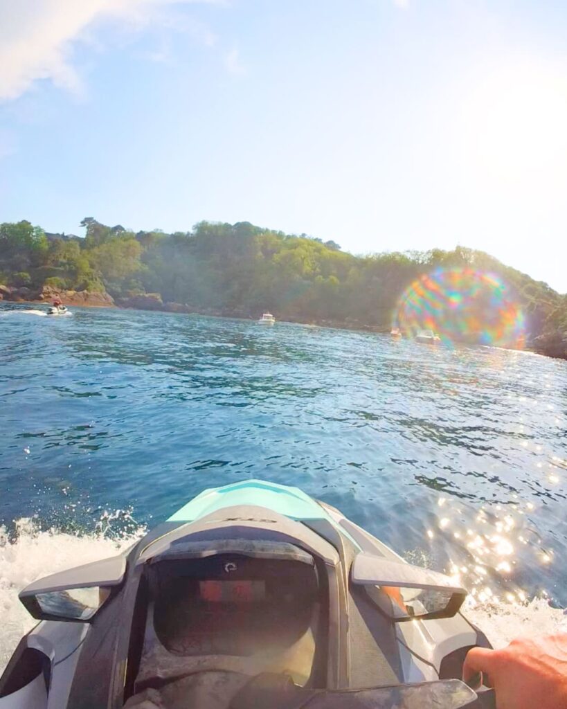 vue du jet ski de memphis jet à hendaye