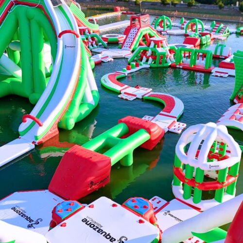 Drone parc Aquazone saint pee sur nivelle