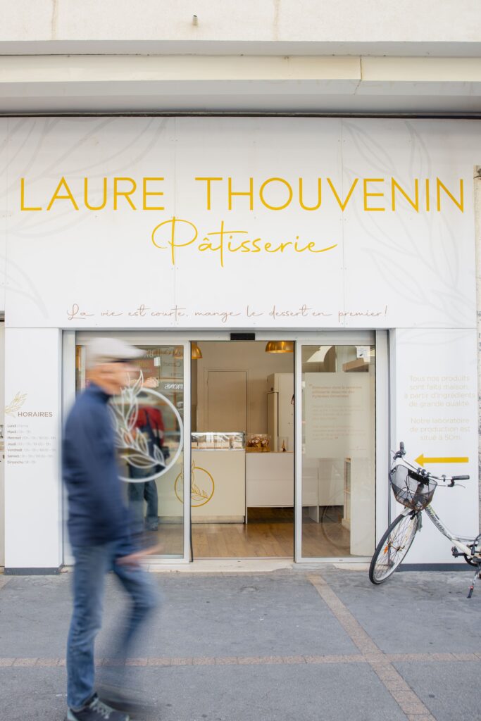 Devanture de la pâtisserie Laure Thouvenin à Canet-en-Roussillon