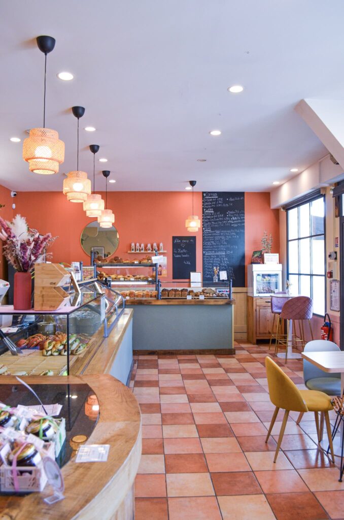 La décoration de la boulangerie coffee-shop Bonne Heure à Chambray-lès-Tours