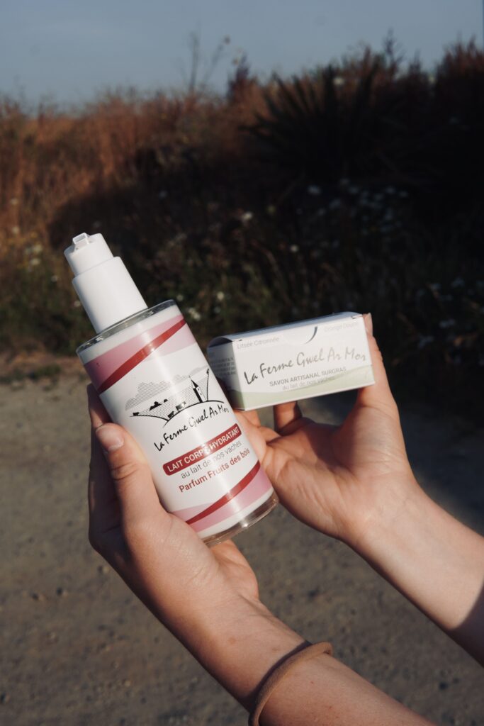 Les produits cosmétiques de la ferme Gwel Ar Mor à Saint-Pabu
