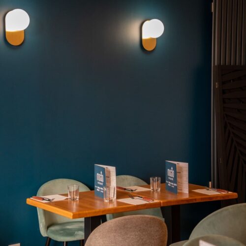 L'intérieur du restaurant Mojo à Limoges, cuisine italienne