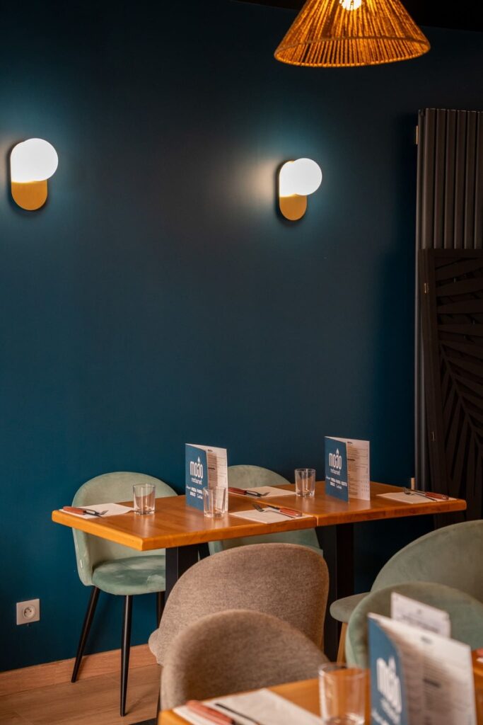 L'intérieur du restaurant Mojo à Limoges, cuisine italienne