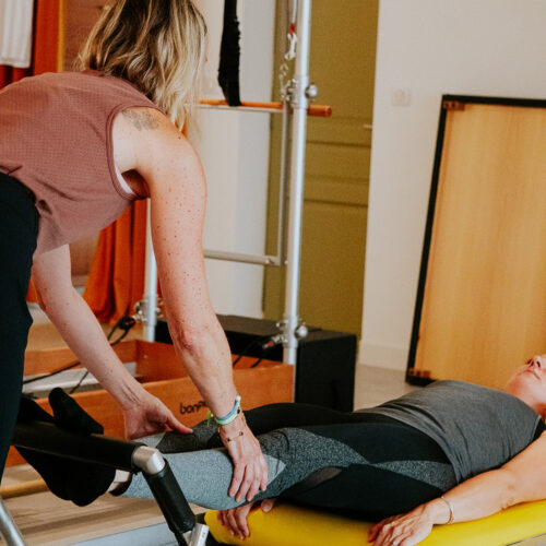 Isabelle utilise notamment le Pilates Reformer