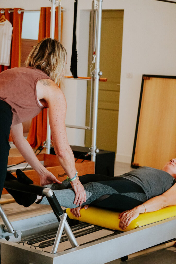 Isabelle utilise notamment le Pilates Reformer
