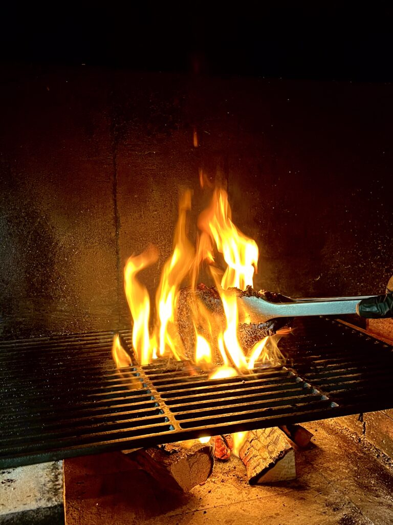 la chaumière-cuisson feu de bois