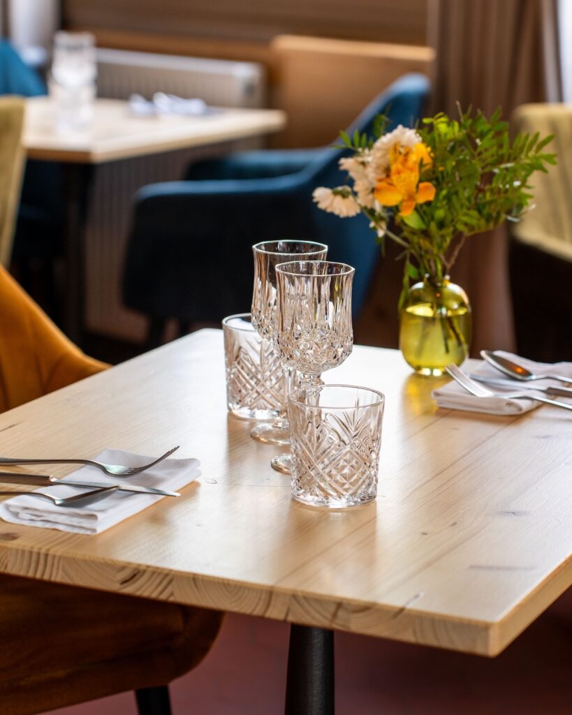 table dressée