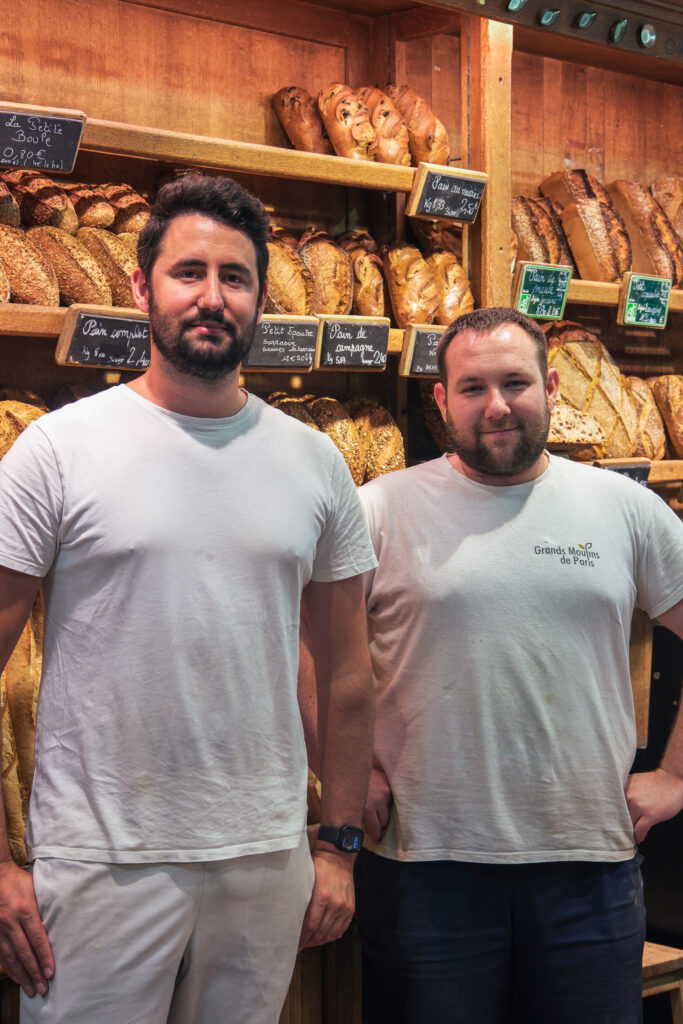 les patrons Loic et Corentin qui ont reprit la boulangerie