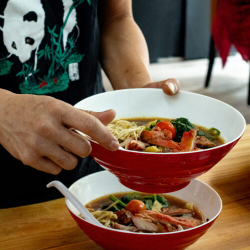 préparation de ramen chez Miyakua Rouen