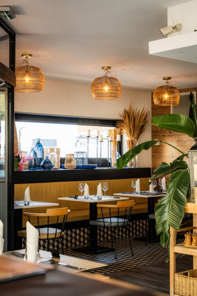 L'intérieur du restaurant Brutus à Canet en Roussillon