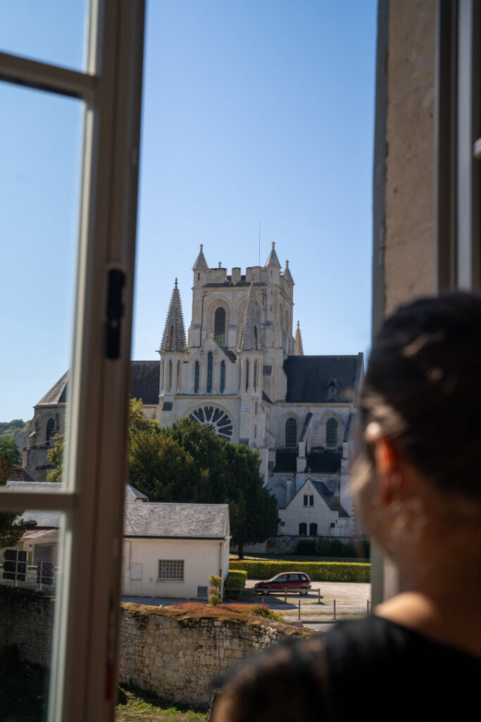 Vue sur l'église de Braine