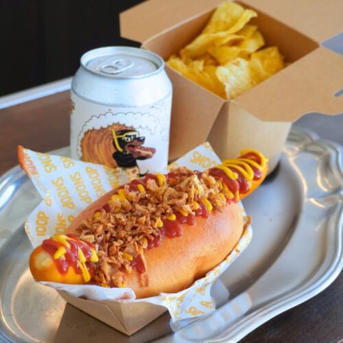 menu hot dog chips snoop biarritz