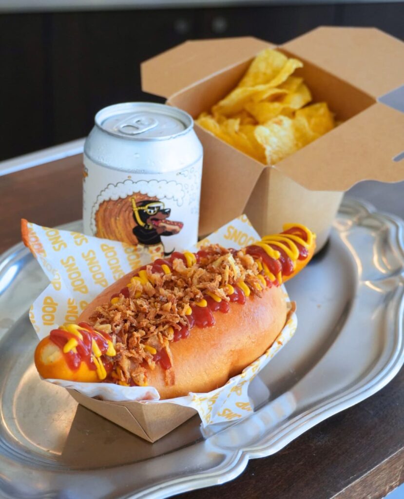 menu hot dog chips snoop biarritz