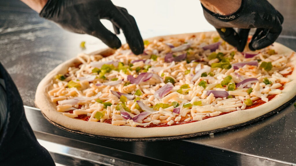 Les pizzas du Milano à Caen